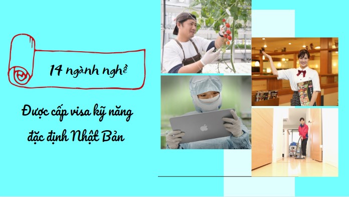 Visa đặc định Nhật Bản được cấp cho 14 ngành nghề nào?